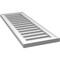 Ekena Millwork Vertical Surface Mount PVC Gable Vent: Functional, w/ 2"W x 1-1/2"P Brickmould Frame, 14"W x 40"H GVPVE14X4002SF - alternate 2